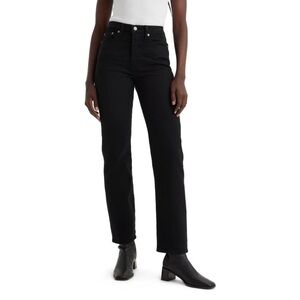 Levi's Women's Wedgie Straight Jeans in Flash Black